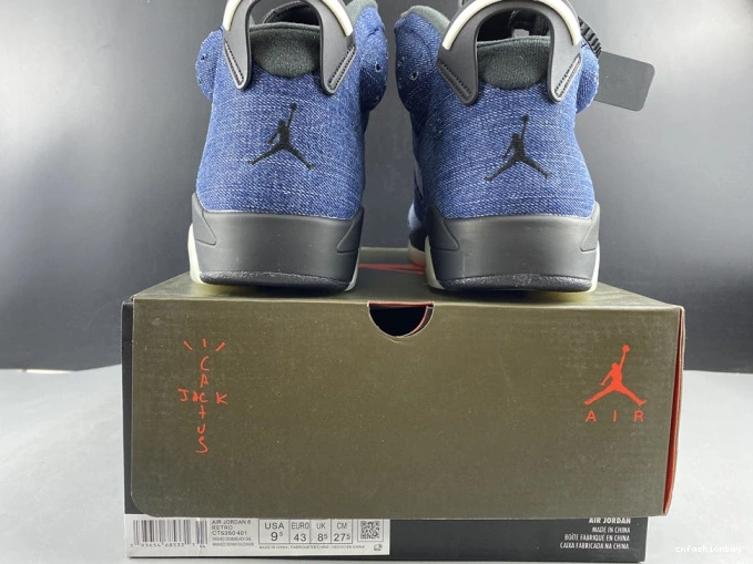 Jordan Washed 6 Air CT5350-401 Denim 1116